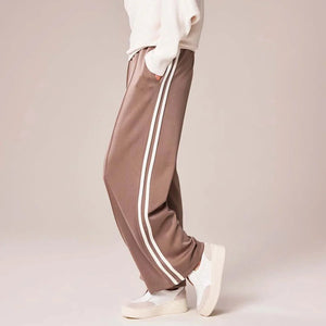 DECK SIDE STRIPE JOGGER TROUSERS TAUPE