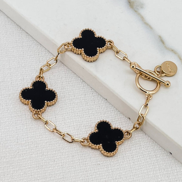 ENVY BLACK CLOVER BRACELET