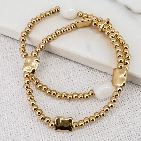 ENVY GOLD TRINNY BEAD BRACELET