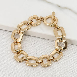 ENVY GOLD OPEN LINK BRACELET