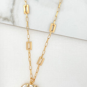 ENVY GEM OCTAGON NECKLACE GOLD