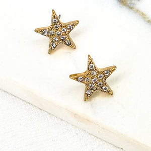 ENVY BLING STAR EARRINGS GOLD