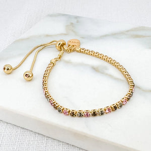 ENVY PINK GEM BRACELET