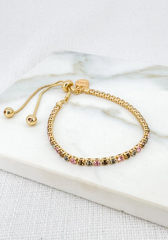 ENVY PINK GEM BRACELET