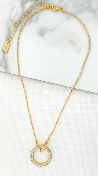 ENVY SPARKLE HOOP CHAIN GOLD