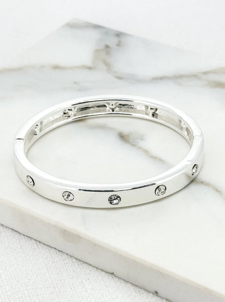 ENVY CARI DIAMANTE CUFF IN SILVER