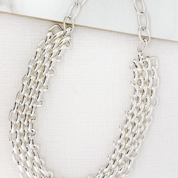 ENVY POPCORN CHAIN SHORT NECKLACE