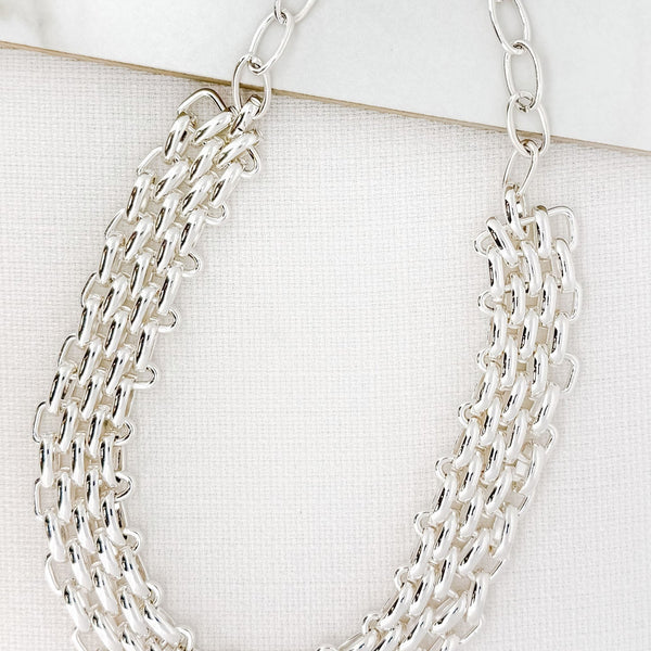 ENVY POPCORN CHAIN SHORT NECKLACE