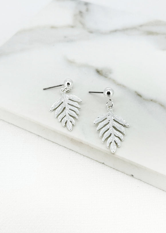 ENVY PALM LEAF DROP EARRINGS