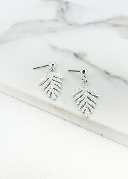 ENVY PALM LEAF DROP EARRINGS