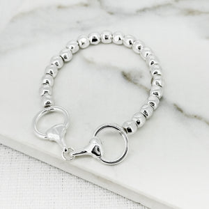 ENVY SNAFFLE BIT BRACELET SILVER