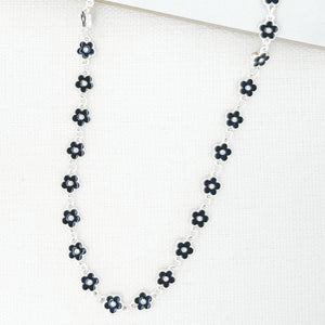 ENVY BLACK DAISY NECKLACE SHORT