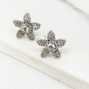 ENVY BLING FLOWER STUD EARRINGS