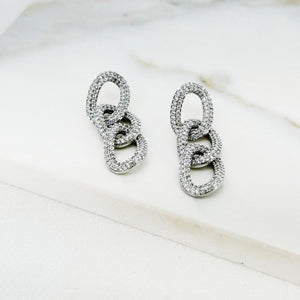 ENVY SPARKLE CHAIN DROP EARRINGS