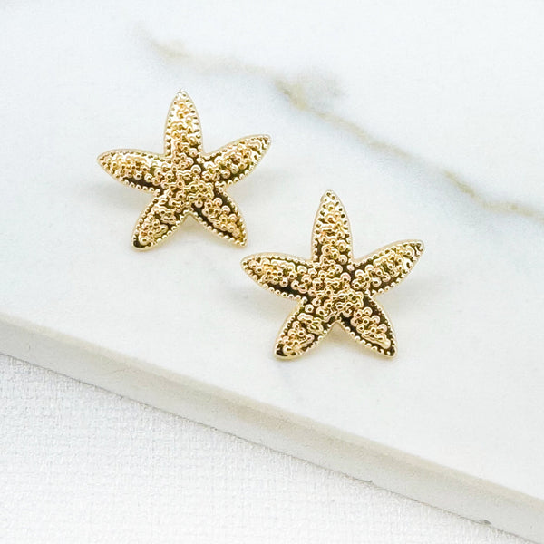 ENVY GOLD STARFISH EARRINGS