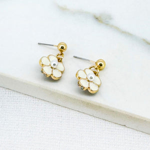 ENVY PEARL DAISY EARRINGS
