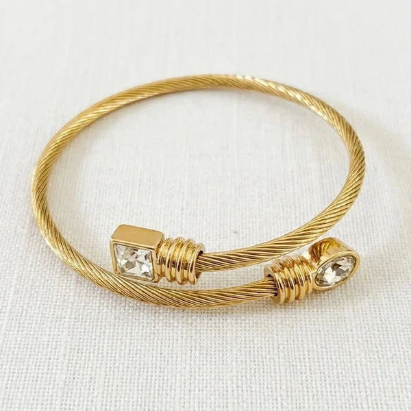 ENVY GEM STONE WRAP BANGLE
