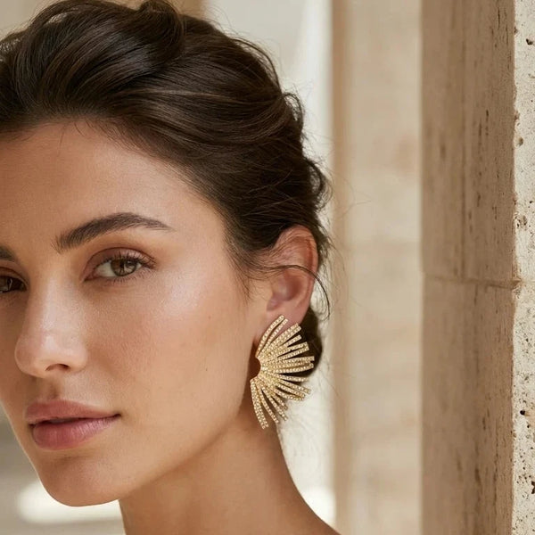 ENVY DIAMANTE FAN EARRINGS