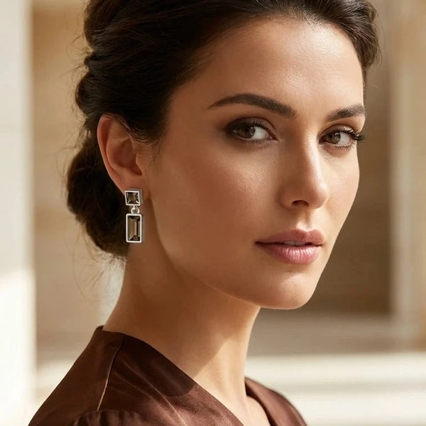 ENVY TRINNY GEM EARRINGS SILVER