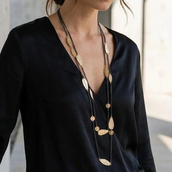 ENVY GOLD LEAF CHAIN