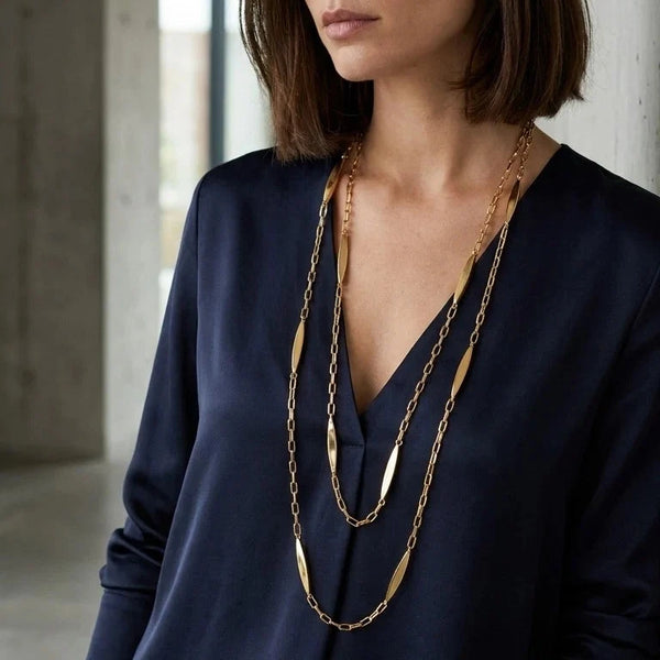 ENVY GOLD DIAMOND LINK NECKLACE