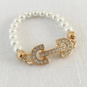 ENVY SPARKLE SNAFFLEBIT BRACELET PEARL
