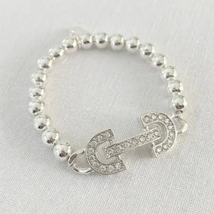 ENVY SPARKLE SNAFFLEBIT BRACELET SILVER