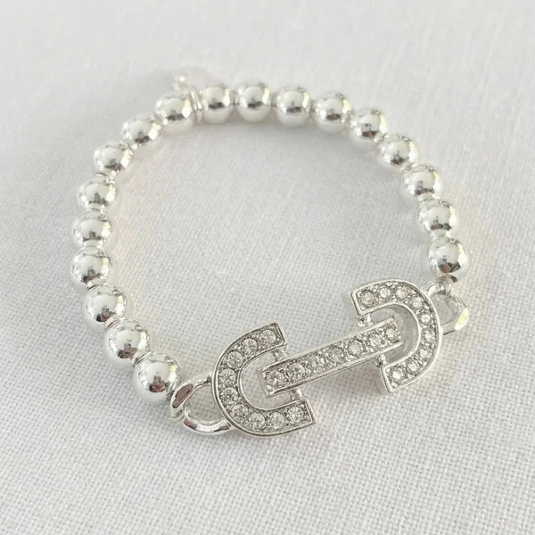 ENVY SPARKLE SNAFFLEBIT BRACELET SILVER
