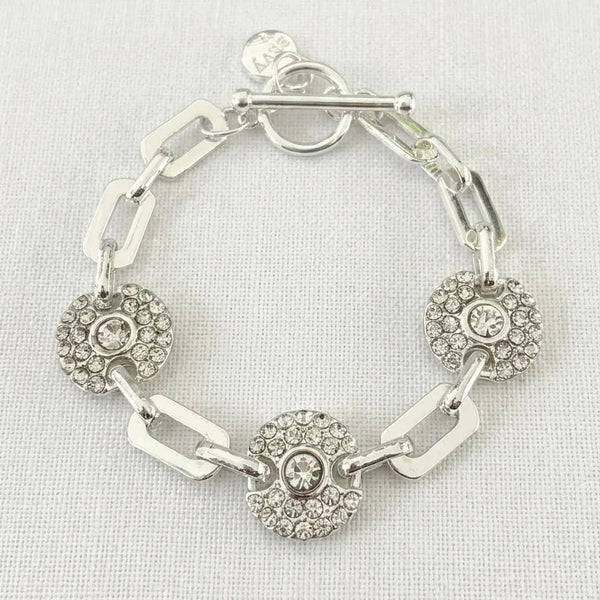 ENVY SPARKLE DISC LINK BRACELET