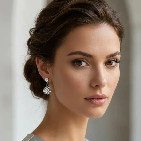 ENVY SPARKLE BALL DROP EARRINGS