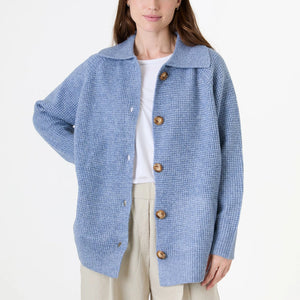DREAMS FISHERMAN KNITTED JACKET DENIM