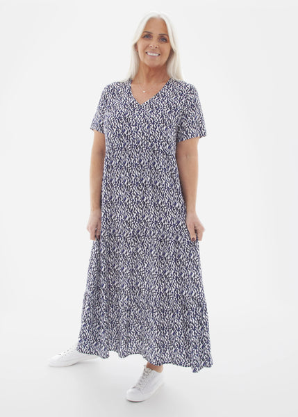 DREAMS MINI GEO TIERED MAXI DRESS