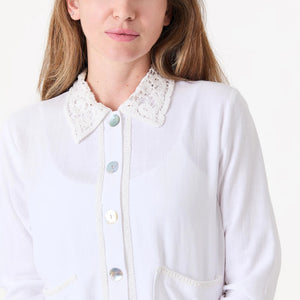 DREAMS CROCHET COLLAR BOXY JACKET