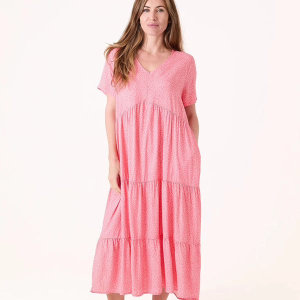DREAMS MINI LEOPARD DRESS IN ROSE PINK