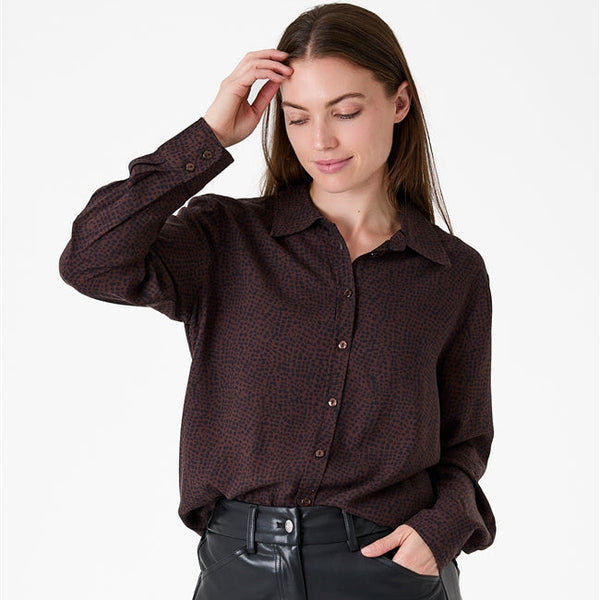 DREAMS COBBLED SPOT COLLAR SHIRT