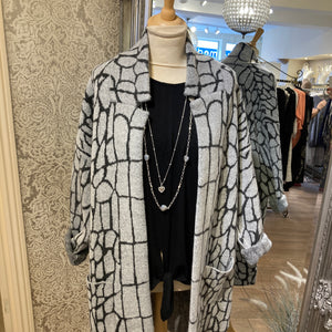 DREAMS CROC PRINT POCKET COATIGAN