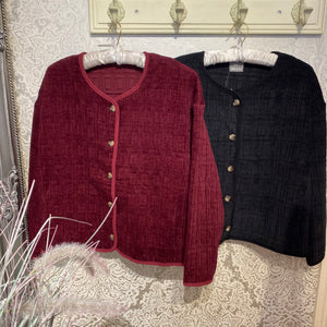 DREAMS VELOUR QUILTED BOXY JACKET