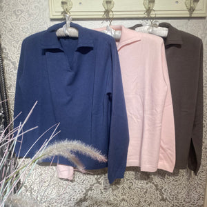 MOLLY RUGBY COLLAR KNIT
