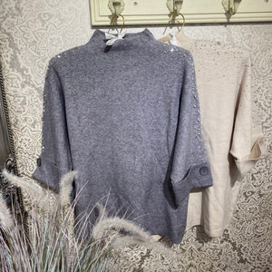 EVE PEARL & DIAMANTE KNIT