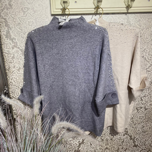 EVE PEARL & DIAMANTE KNIT