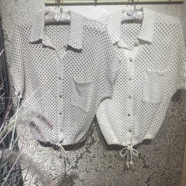 KATE COTTON CROCHET SHIRT