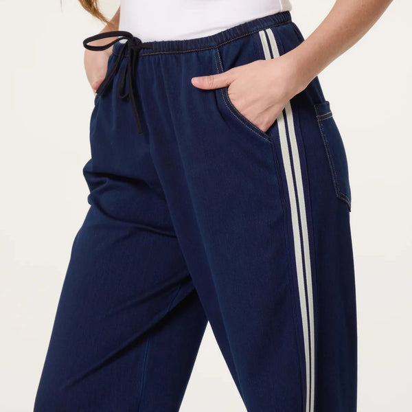 SIDE STRIPE DENIM JEANS INDIGO