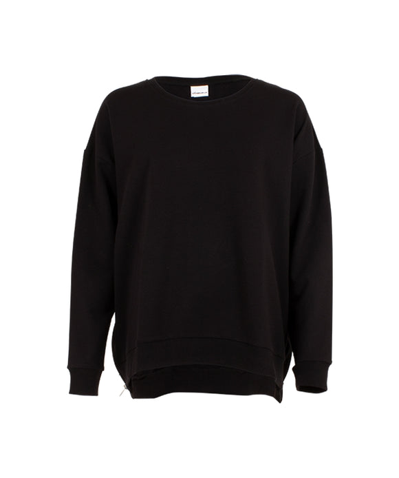 DREAMS ZIP SWEATSHIRT IN BLACK