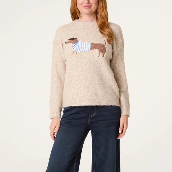 DACHSHUND DOG KNIT JUMPER