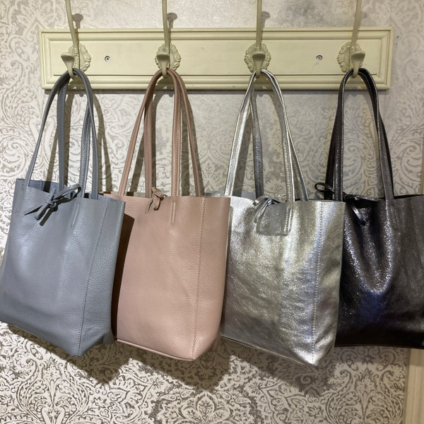 SMALL LEATHER TOTE BAG
