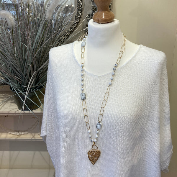 ENVY FILIGREE GOLD HEART NECKLACE